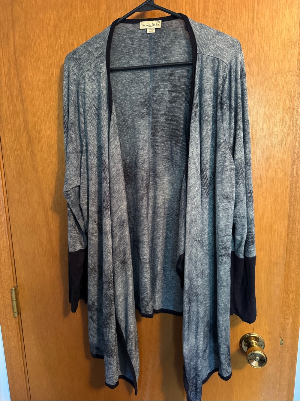 Women’s Heather Gray Open-Front Cardigan - Size 2X